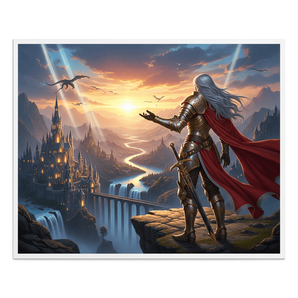 Fantasy warrior queen — photorealistic, 4K